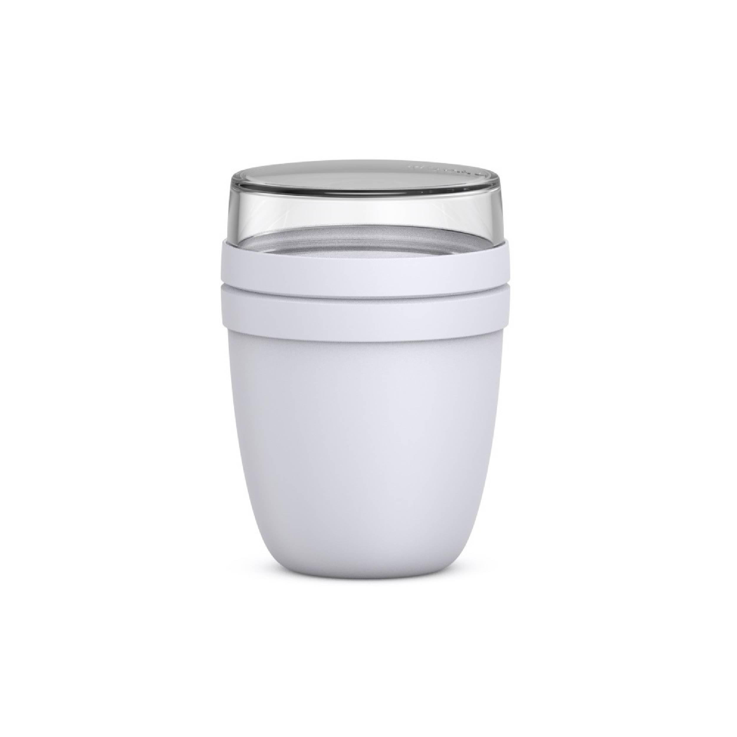 Mepal | Lunchpot Ellipse | praktischer Joghurt- und Müslibecher | innovative Trennung für frische Zutaten | gefrier-, mikro- und spülmaschinengeeig