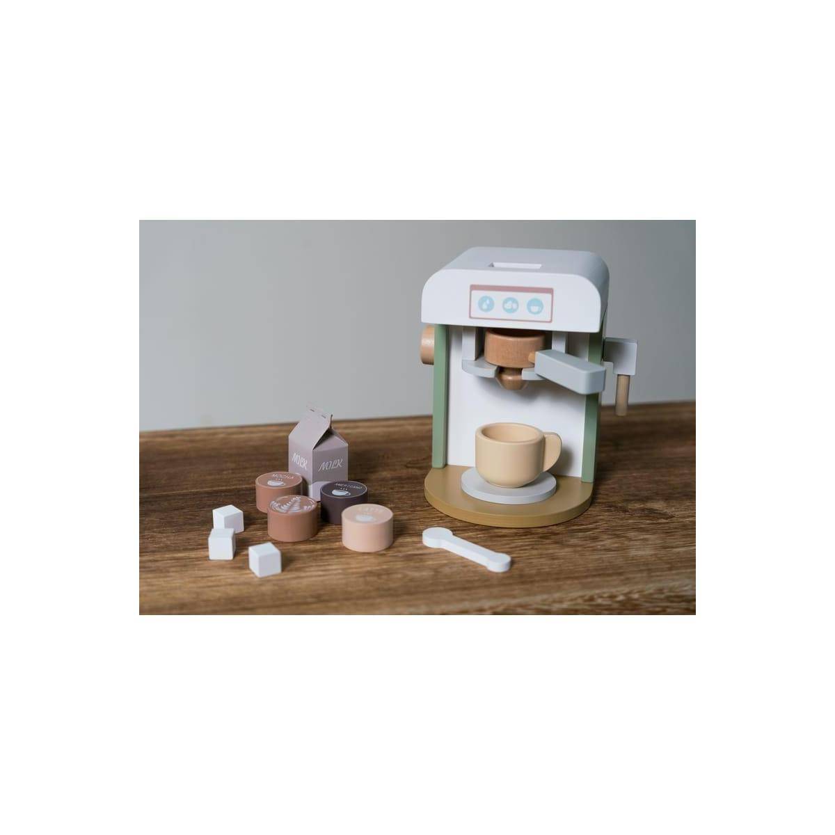 4771 - KAFFEEMASCHINE HOLZ XL GESCHENKBOX 13 TEILE
