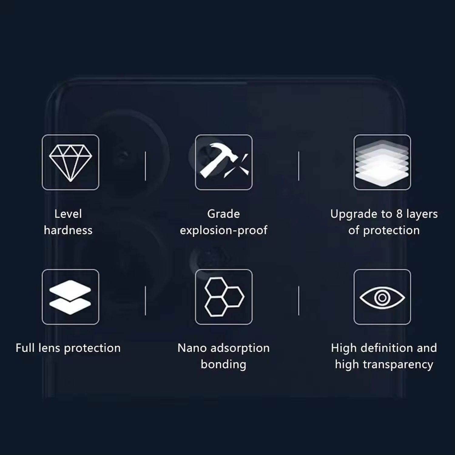 Für Google Pixel 9 Pro Fold Premium Kamera Linsen Komplett Schutz Glas Schwarz