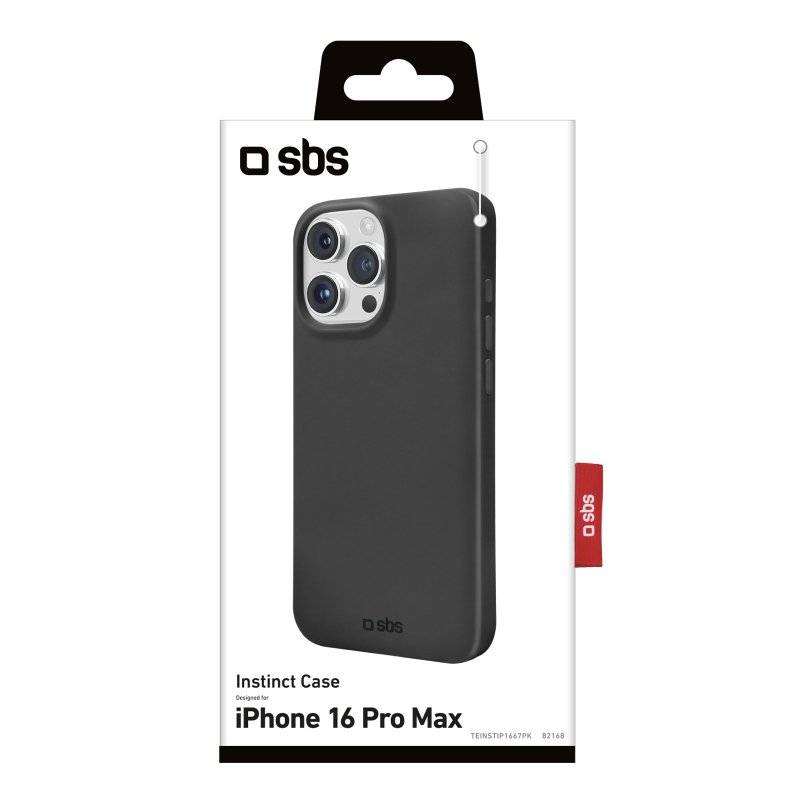 SBS TEINSTIP1667PK, Cover, Apple, iPhone 16 Pro Max, 17,5 cm (6.9"), Schwarz
