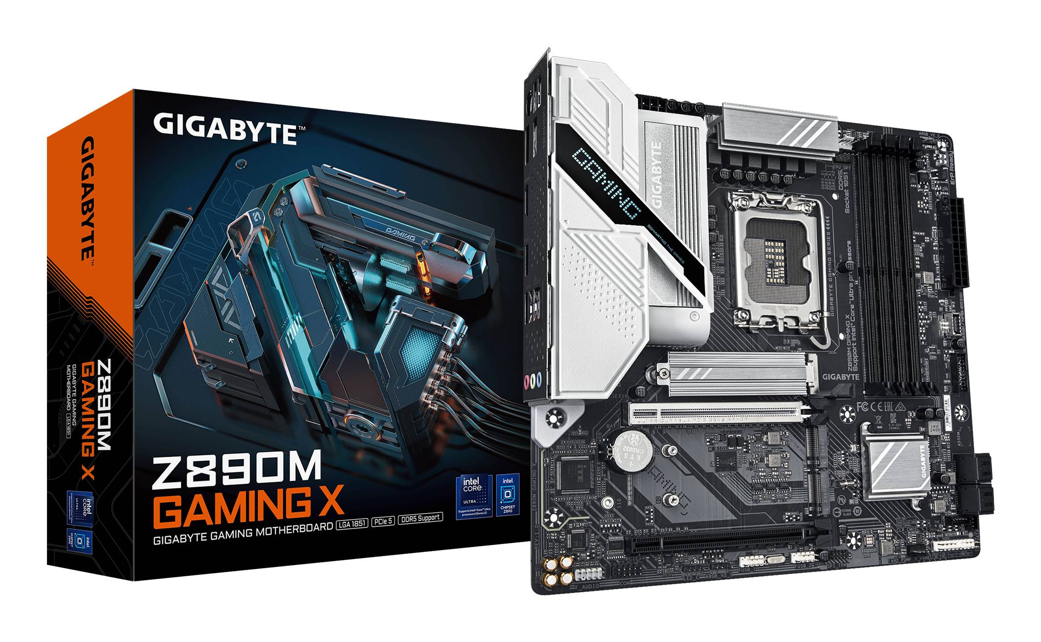 Gigabyte Z890M GAMING X - Motherboard - micro ATX - LGA1851-Sockel - Z890 Chipsatz - USB 3.2 Gen 1, USB-C 3.2 Gen 1 - 2.5 Gigabit LAN