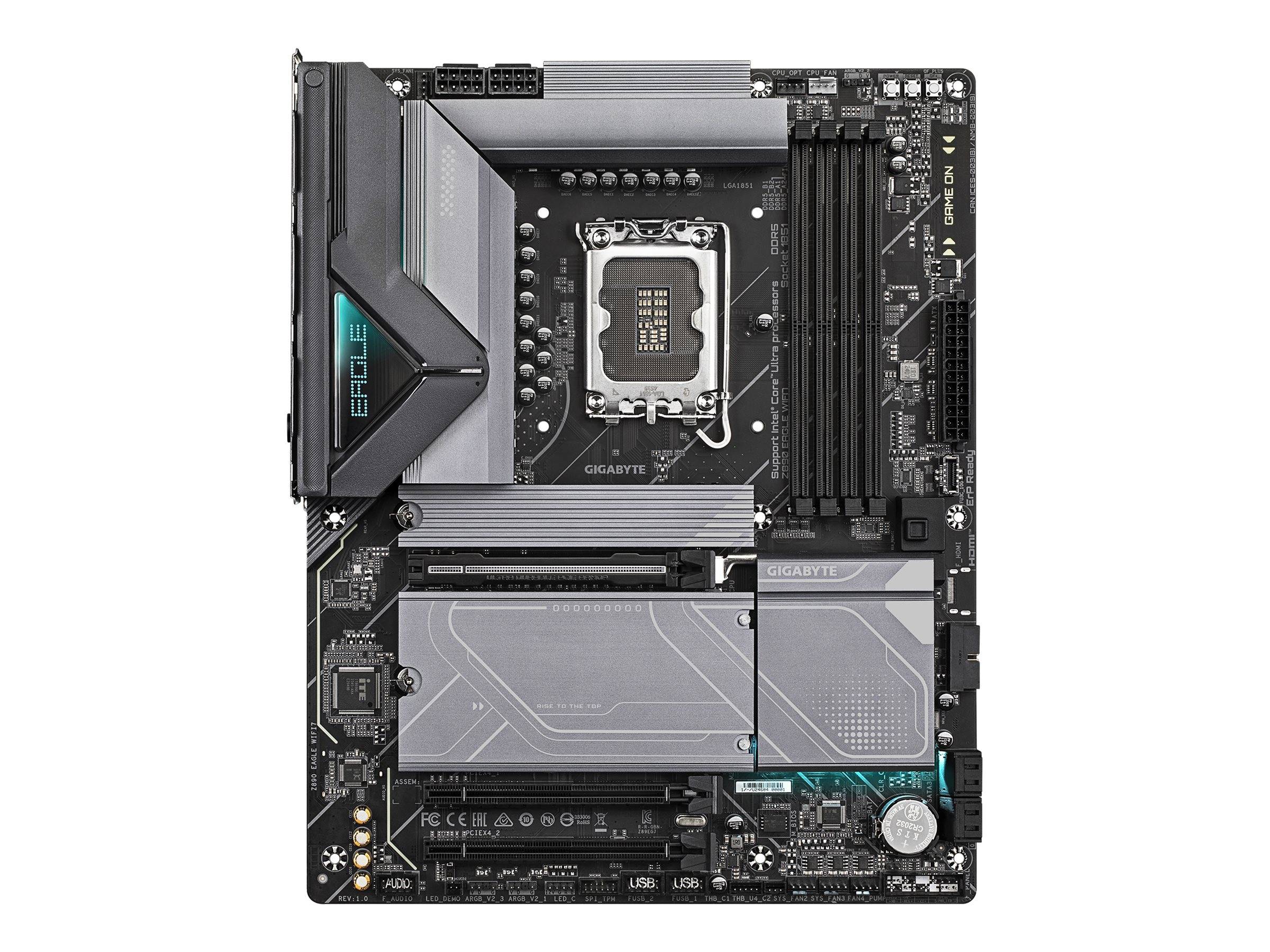Gigabyte Z890 EAGLE WIFI7 - Motherboard - ATX - LGA1851-Sockel - Z890 Chipsatz - USB4, USB 3.2 Gen 2, USB 3.2 Gen 1, USB-C 3.2 Gen2 - Bluetooth