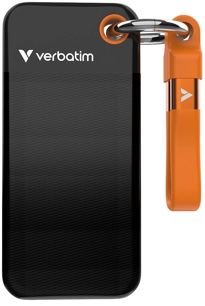 VERBATIM Externe SSD Pocket 2TB schwarz-orange