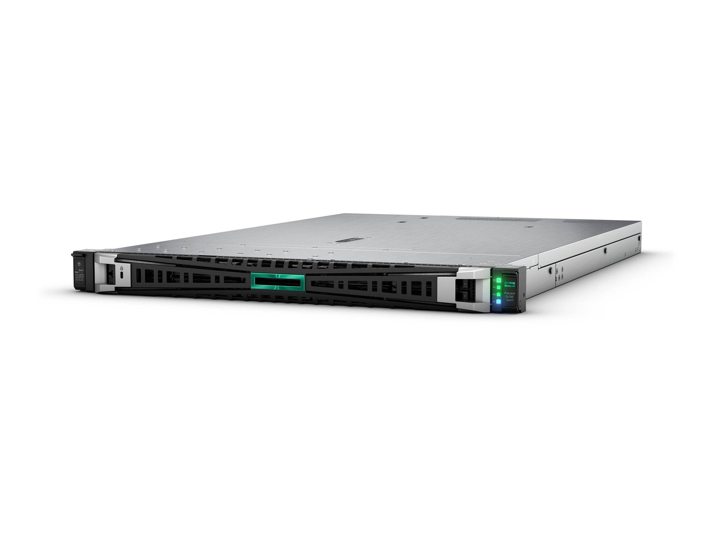 HPE ProLiant DL365 Gen11 - Server - Rack-Montage - 1U - zweiweg - 1 x EPYC 9224 / 2.5 GHz - RAM 64 GB - SATA/SAS/NVMe -