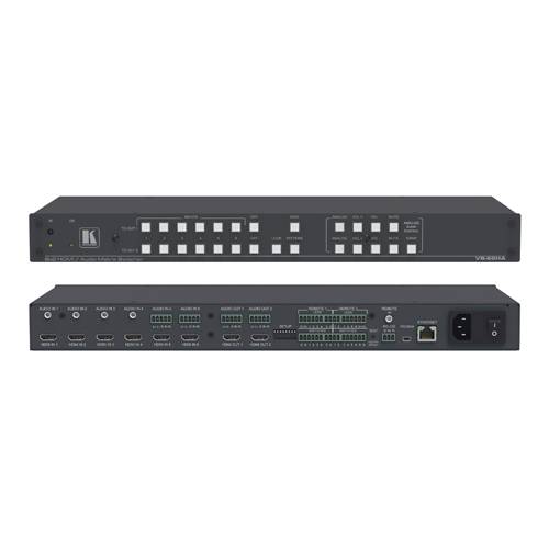 KRAMER VS-62HA - 6x2 4K UHD HDMI/Audio Matrix-Switcher mit Analogaudio (4K@60Hz | 4:2:0 | 19“ Rackformat | HDCP 2.2)