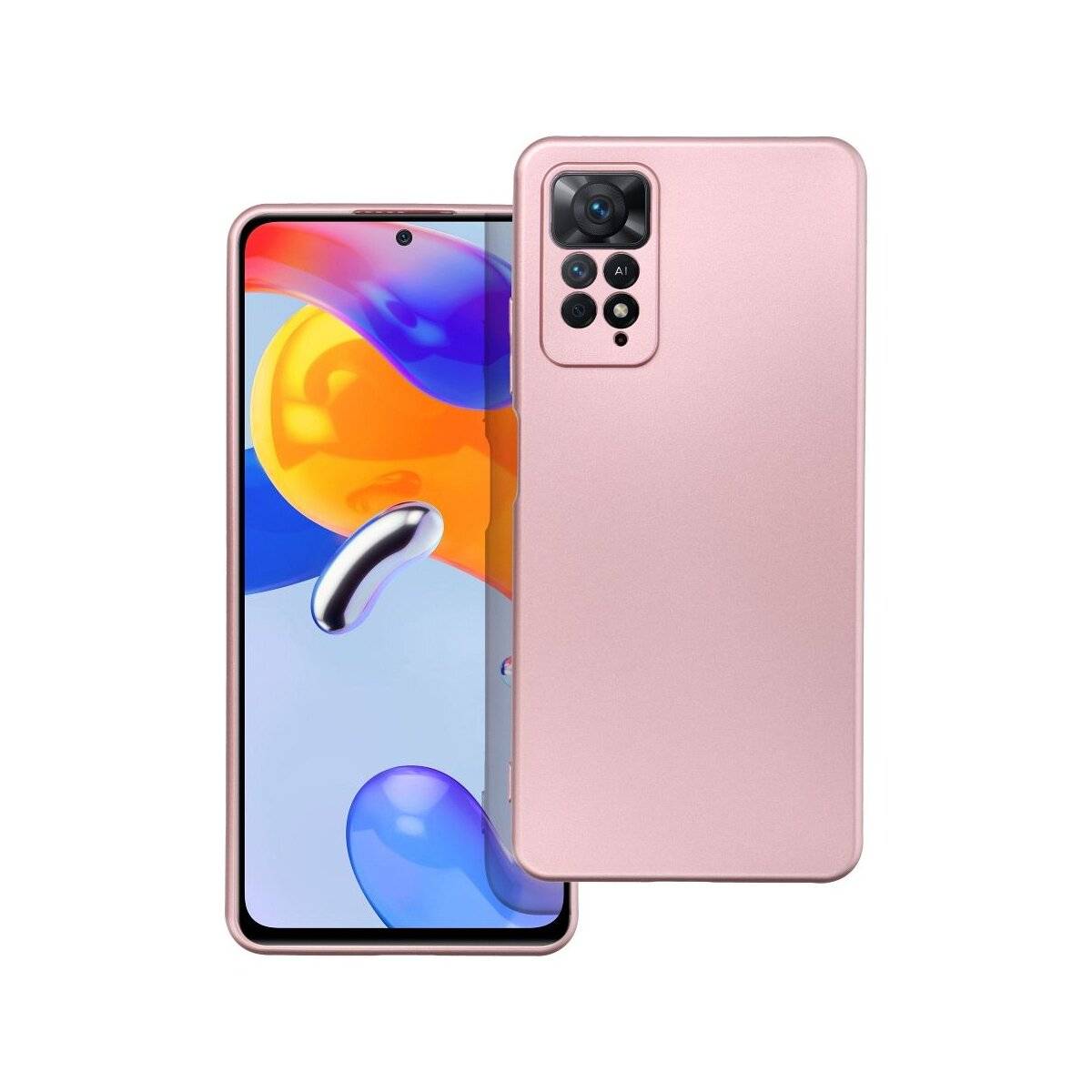 Metallic Case Hülle Cover Kameraschutz für iPhone 16 Pro Max Rosa