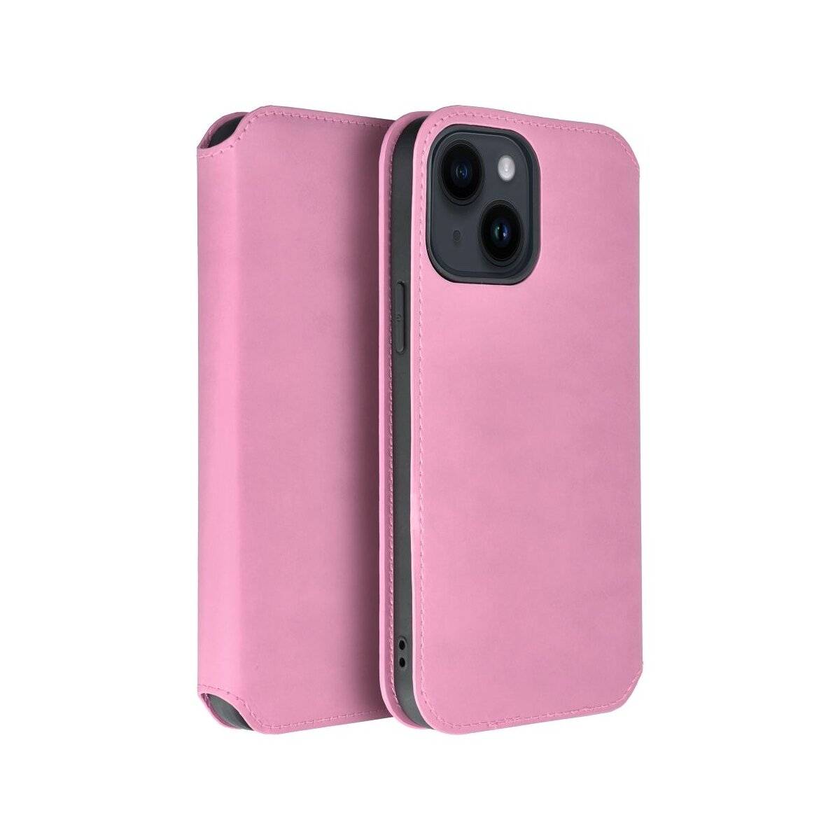 Dual Pocket Holster Buch Tasche für iPhone 16 Pro Pink