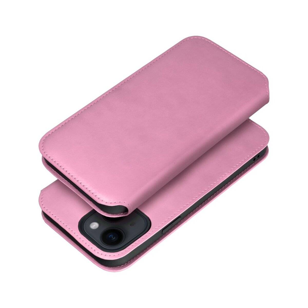 Dual Pocket Holster Buch Tasche für iPhone 16 Pro Pink