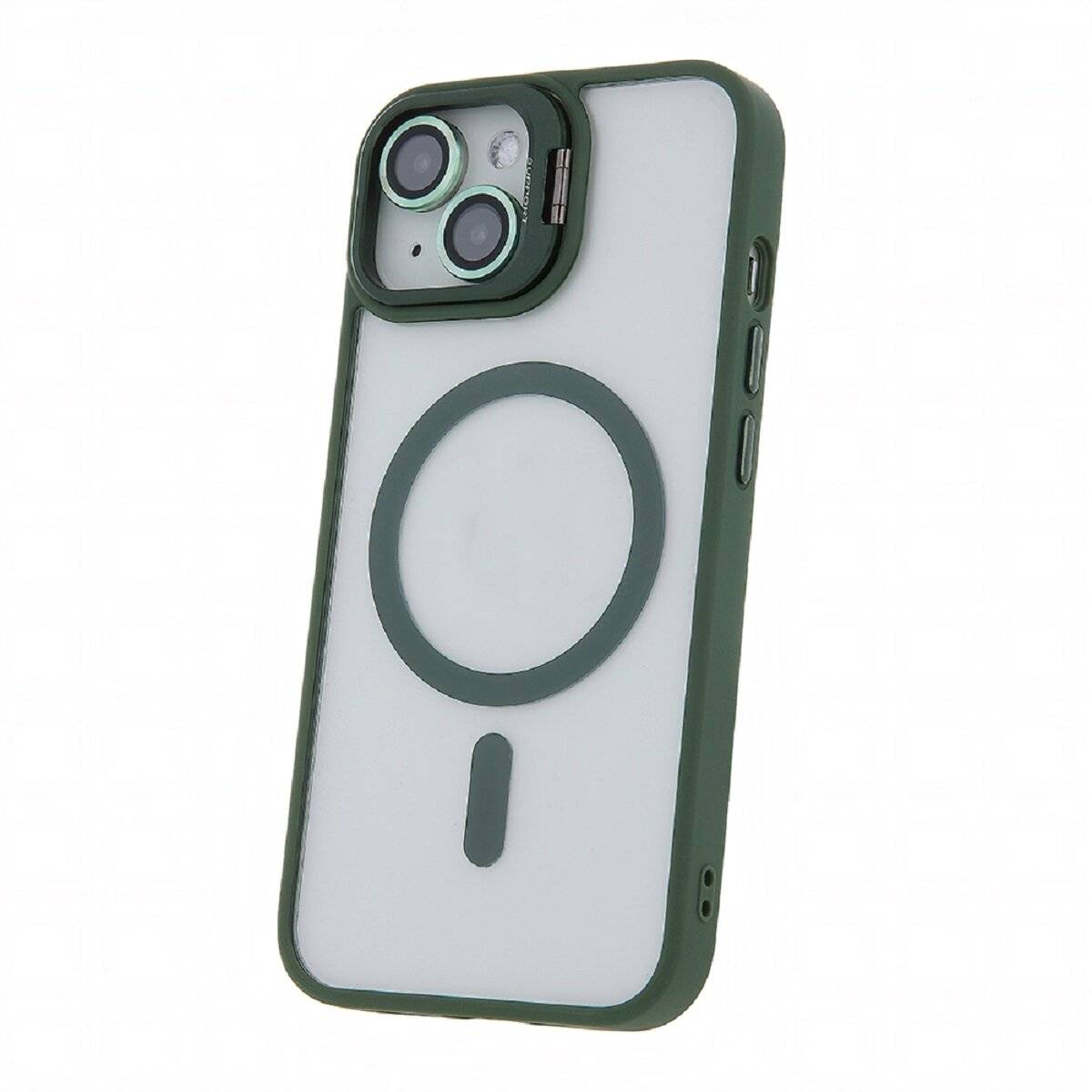 Extra Lens Smartphone Hülle Bumper Handyhülle für iPhone 16 Pro Max Dunkelgrün