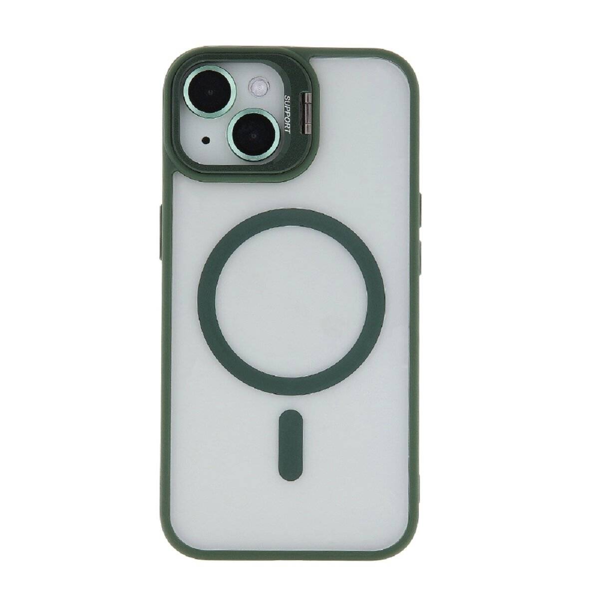 Extra Lens Smartphone Hülle Bumper Handyhülle für iPhone 16 Pro Dunkelgrün