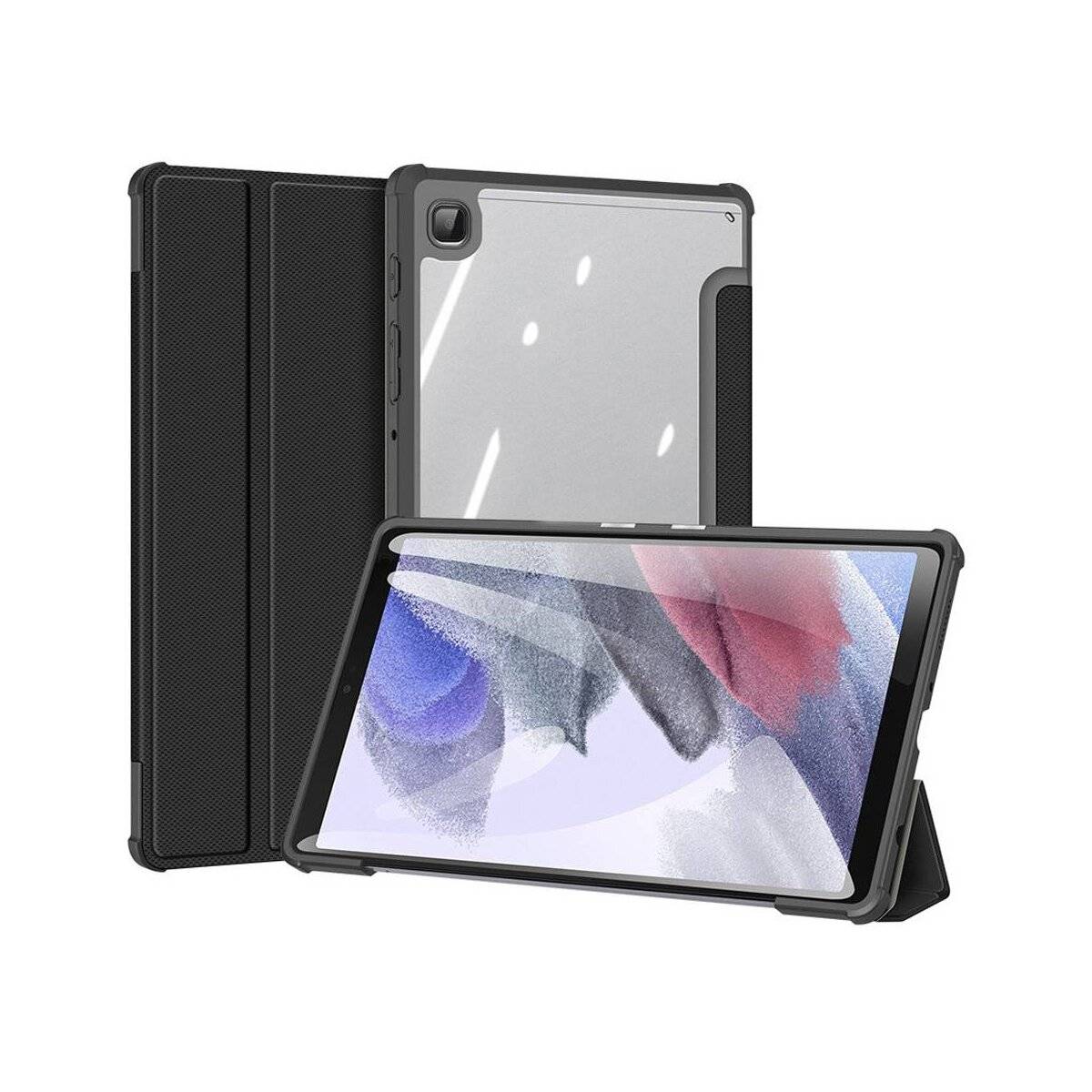 Toby Tablet-Ledertasche Smart-Sleep Wake-Up für Samsung Galaxy Tab S10 Plus Schwarz