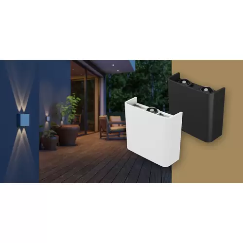 Spectrum LED Wandleuchte LUNARIX 2 4W 400lm Außenleuchte Up/Down IP54 weiß CCT 2700-6500K Spectrum LED Wandleuchte LUNARIX 2 4W 400lm Außenleuchte Up/Down IP54 weiß CCT 2700-6500K