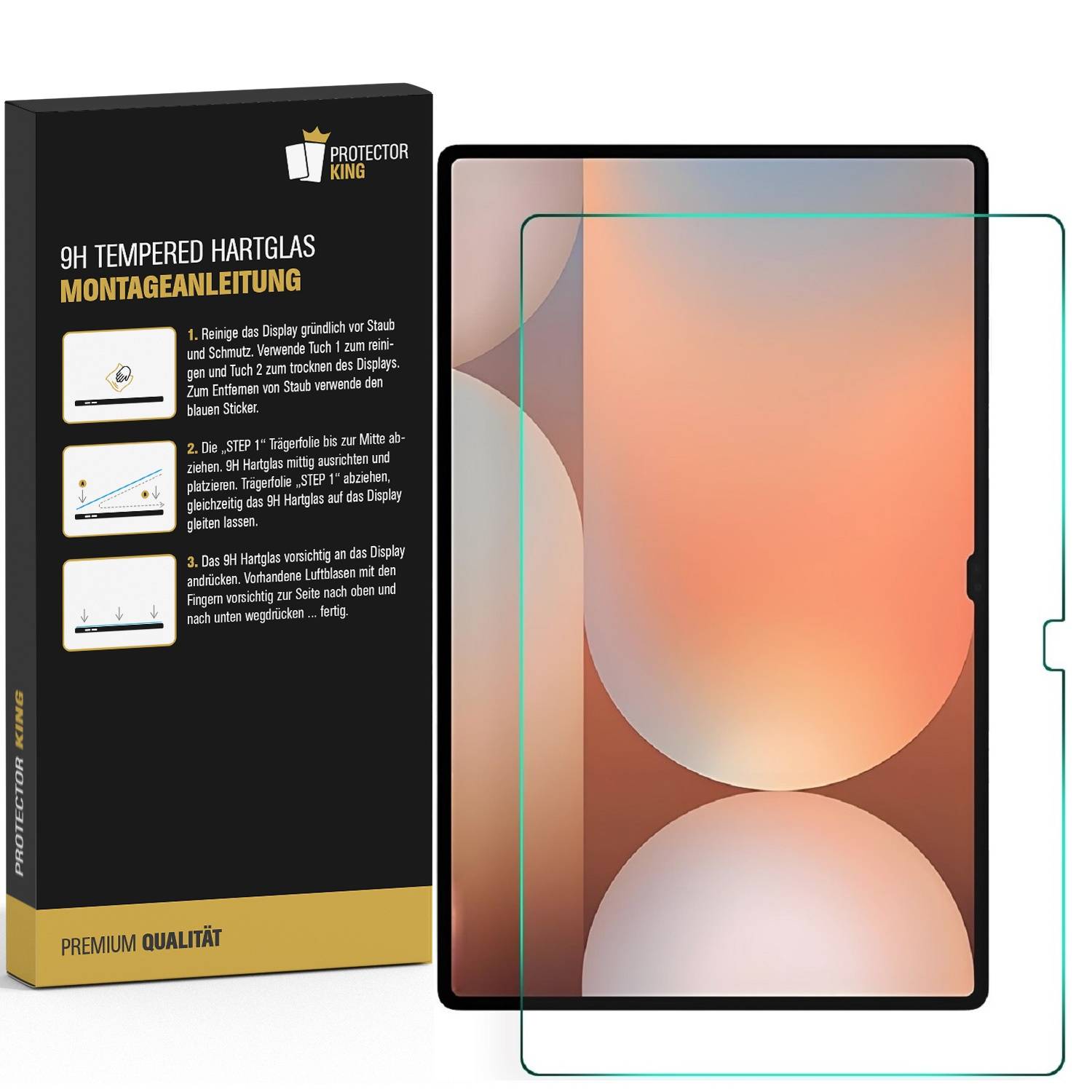 5x 9H Panzerglas für Samsung Galaxy Tab S10 Plus Matt Anti-Reflex entspiegelt echtes Tempered Glass Panzerfolie Displayschutz Schutzglas Schutzfolie