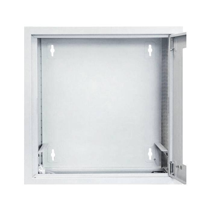 DSIT Danicom - 3HE Wandschrank Weiß mit Glastür 185mm tief