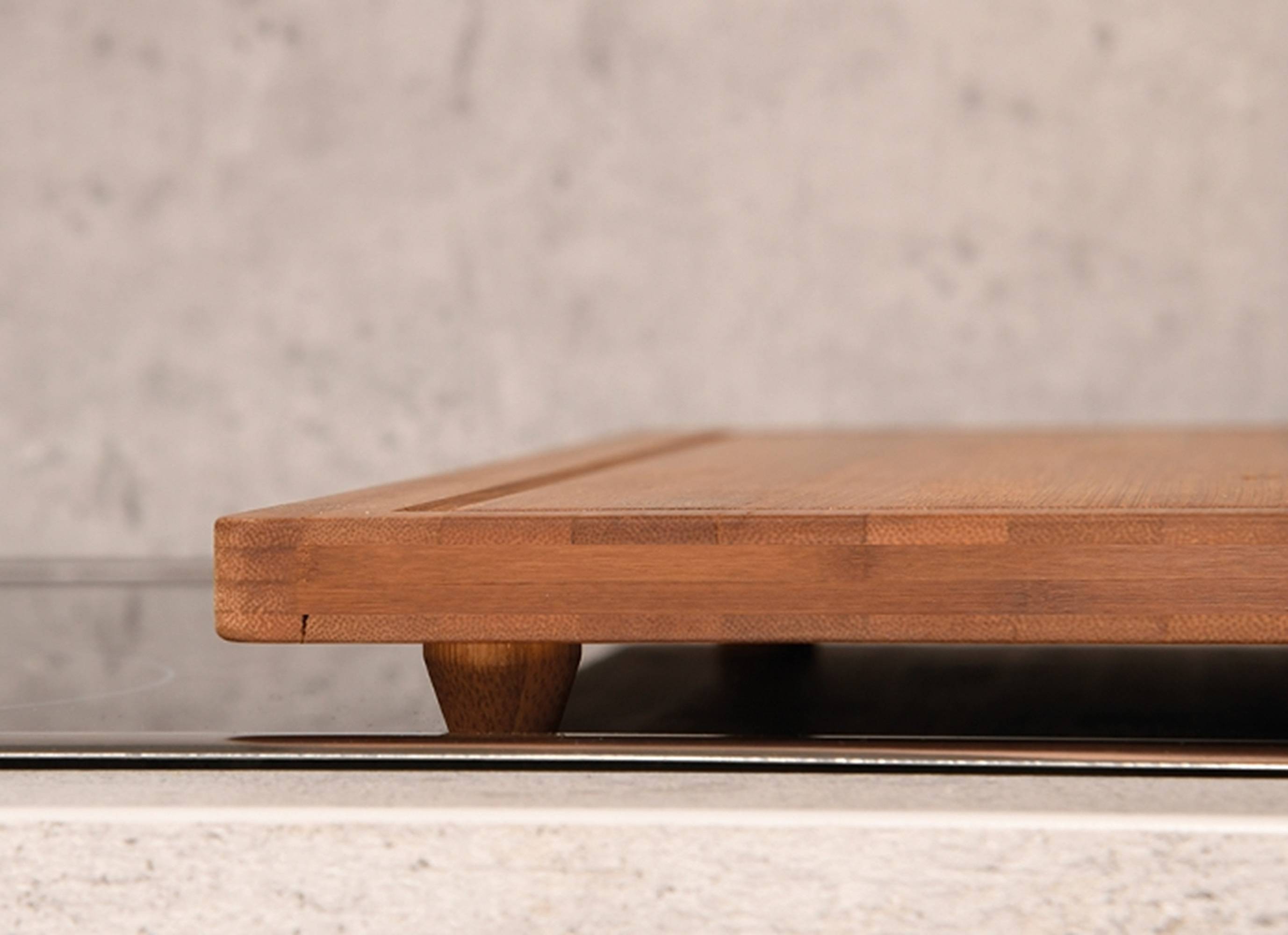 Kesper | Herdabdeckplatte, Material: Bambus, Maße: 56 x 50 x 4 cm, Farbe: Braun | 59599 13