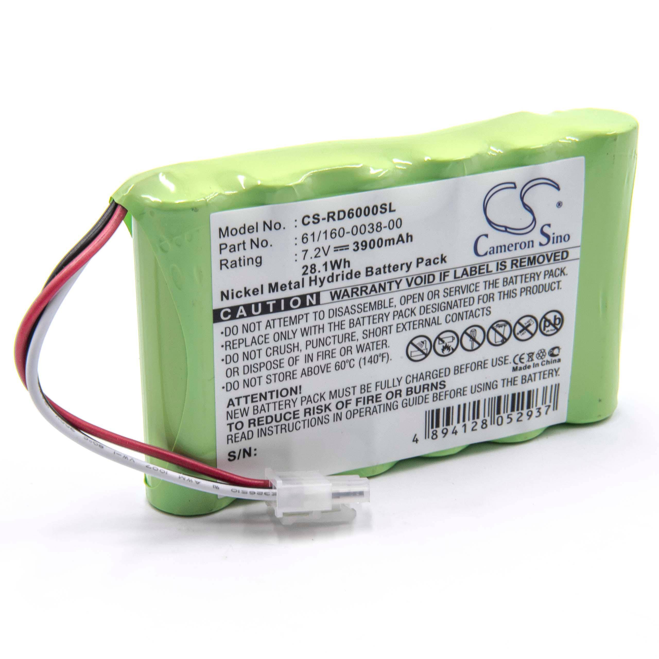 vhbw Akku kompatibel mit Riser Bond 6000TDR Multi Function | 6000DSL, 6000 Messgerät (3900 mAh, 7,2 V, NiMH)