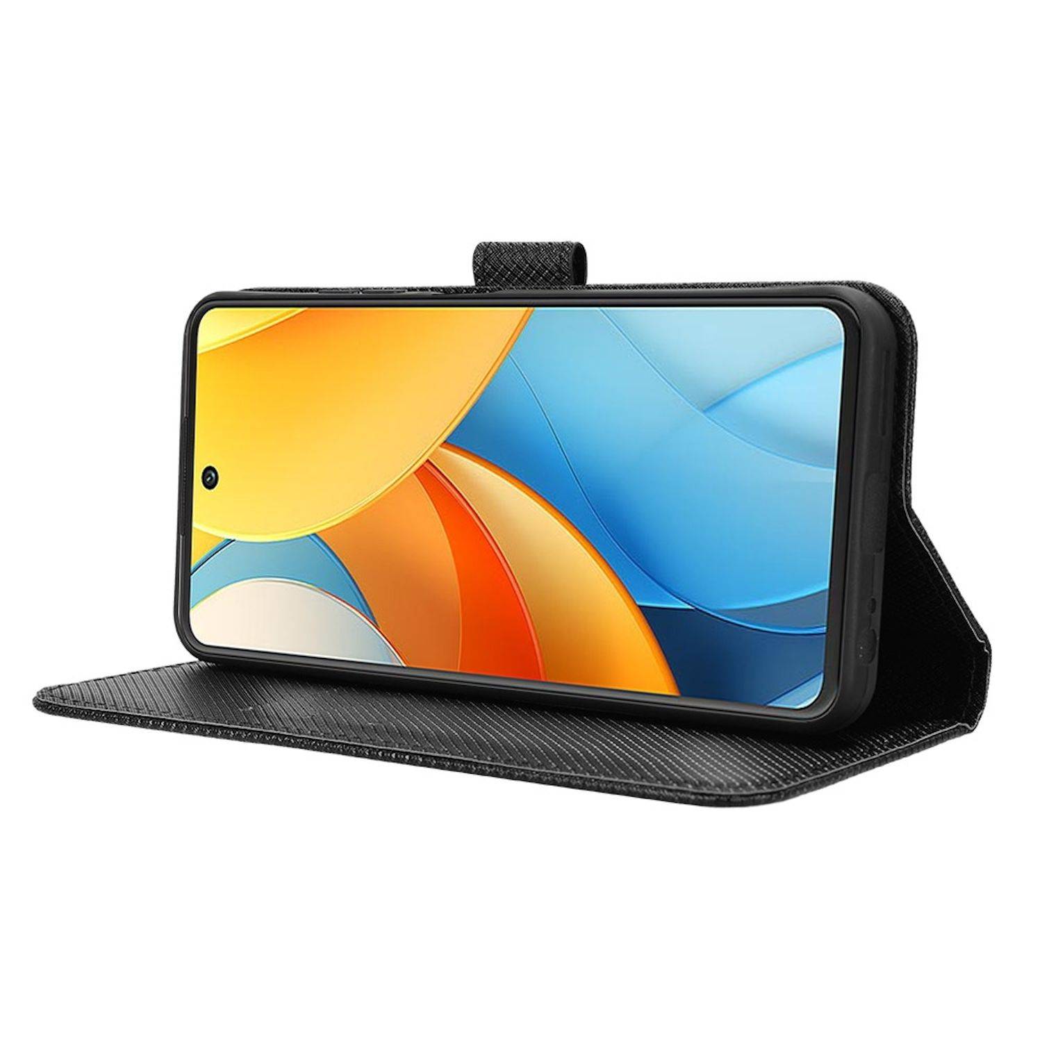 Für ZTE Blade V60 Vita / Axon 60 Lite Design Kunst Leder Hülle Schwarz