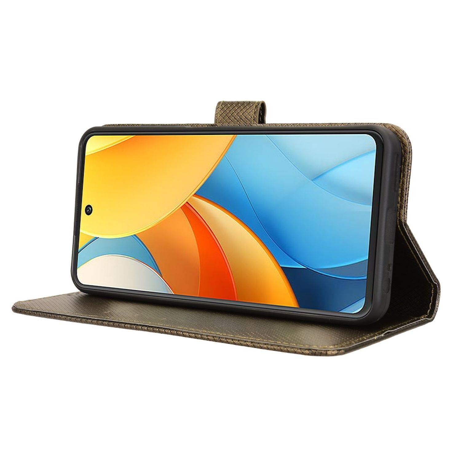 Für ZTE Blade V60 Vita / Axon 60 Lite Design Kunst Leder Hülle Braun