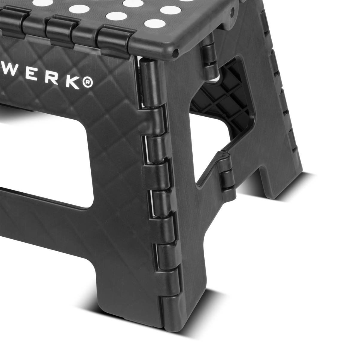 STAHLWERK Klapptritt KT-2 ST 2er Set mit 150 kg Tragkraft Faltbarer Tritthocker