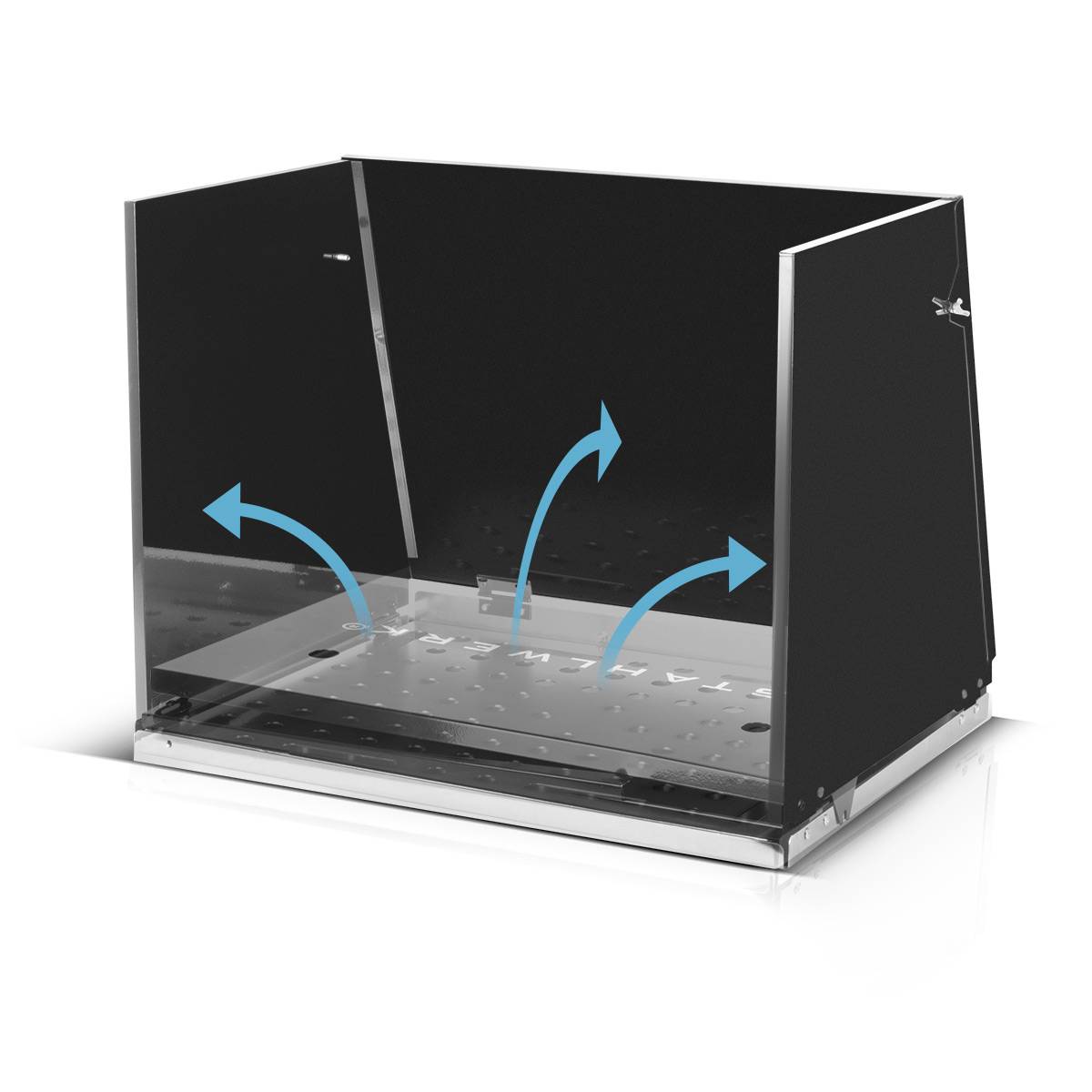 STAHLWERK Schweißtisch-Aufsatz SA-500 ST 500 x 400 mm mobile Schweißkabine