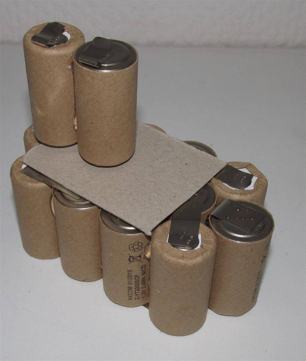 Akkupack für Bullcraft Akku Pack - 18 Volt Ni-MH zum Selbsteinbau