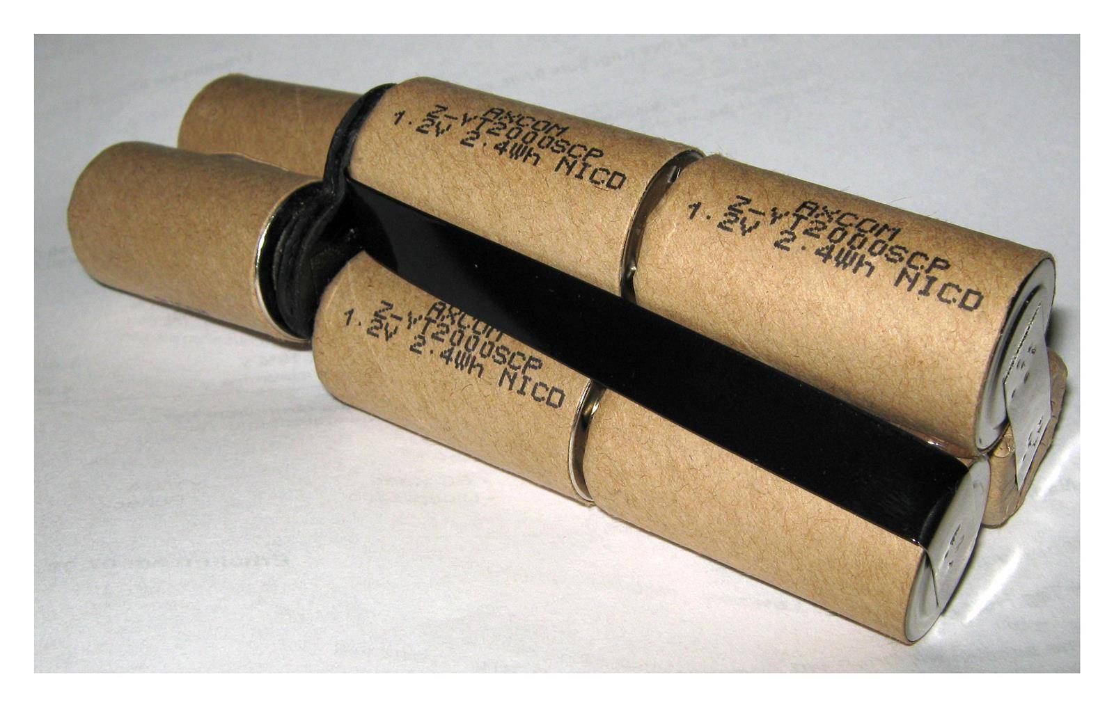 Akkupack für Strapex 367.011.003 Verschlussgeräte - 9,6 Volt - zum Selbsteinbau 2000mAh / 19,20Wh - Ni-MH