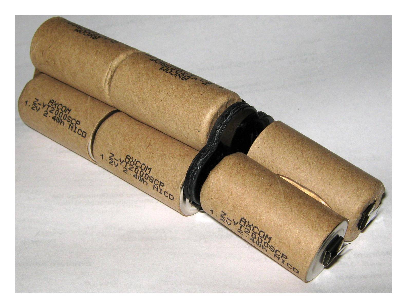 Akkupack für Strapex 367.011.003 Verschlussgeräte - 9,6 Volt - zum Selbsteinbau 3000mAh / 28,80Wh - Ni-MH