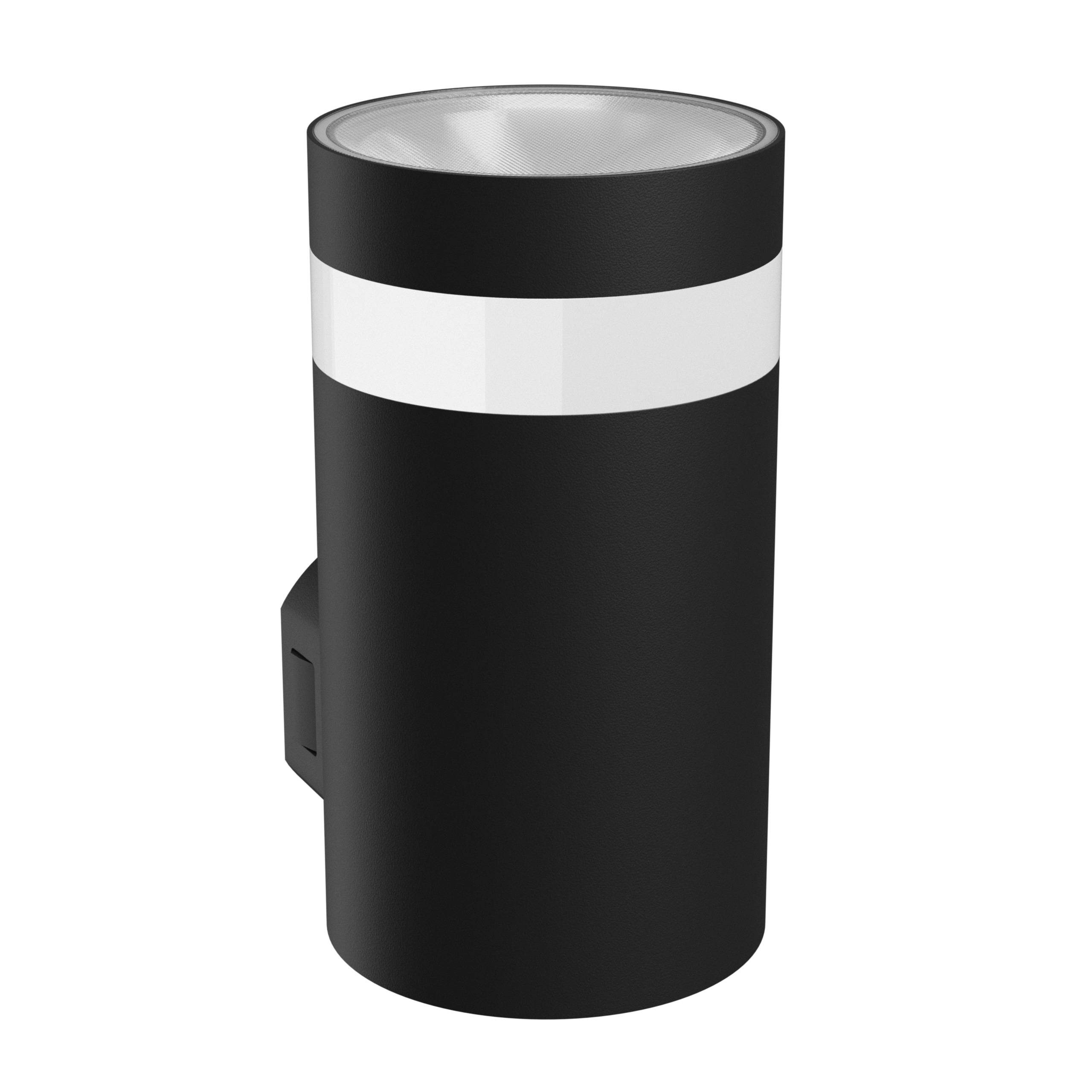 Spectrum LED Außenleuchte TORRE RING 9W 1000lm IP54 Wandleuchte rund schwarz CCT 3000-6000K