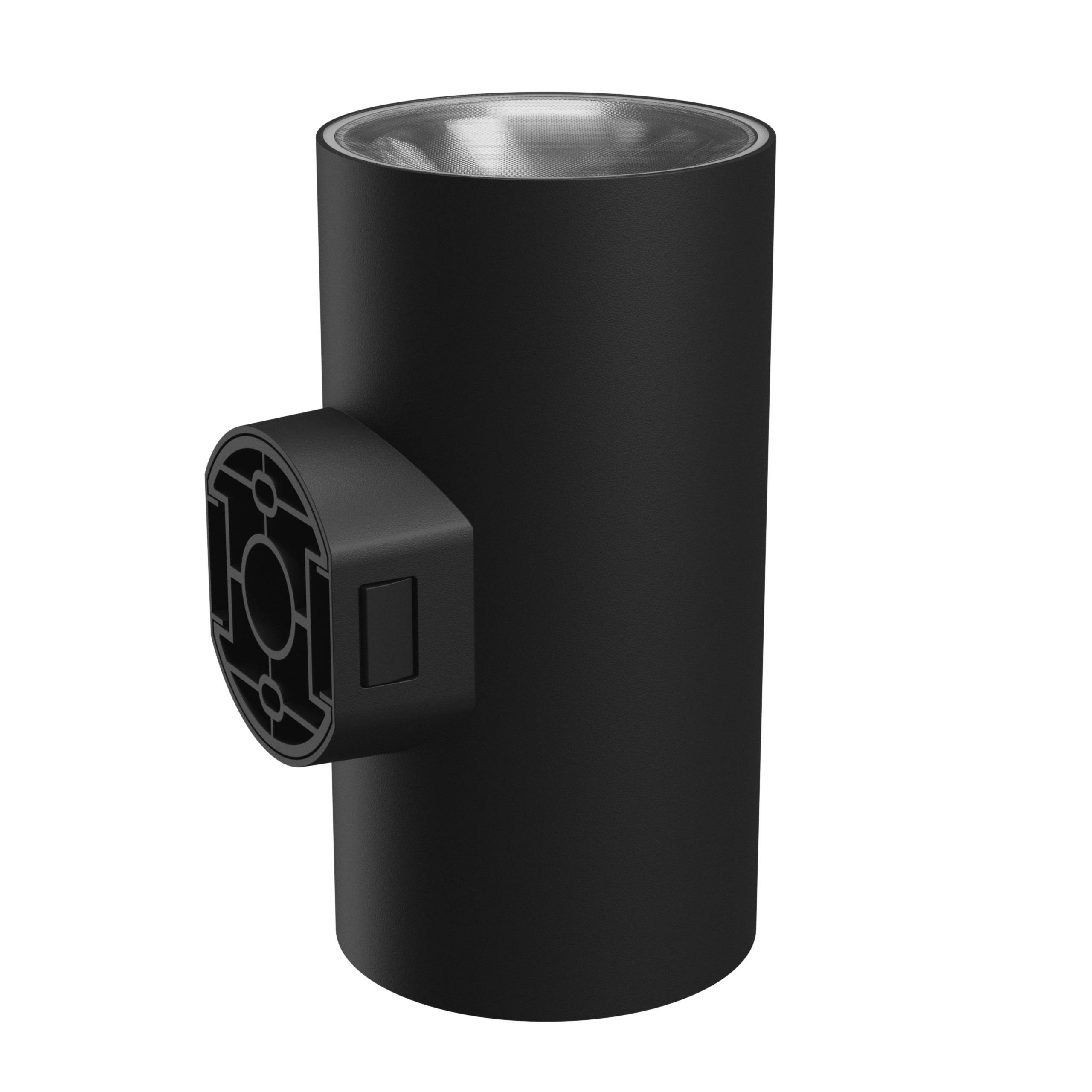 Spectrum LED Außenleuchte TORRE 18W 2000lm 30° IP54 Wandleuchte rund schwarz CCT 3000-6000K