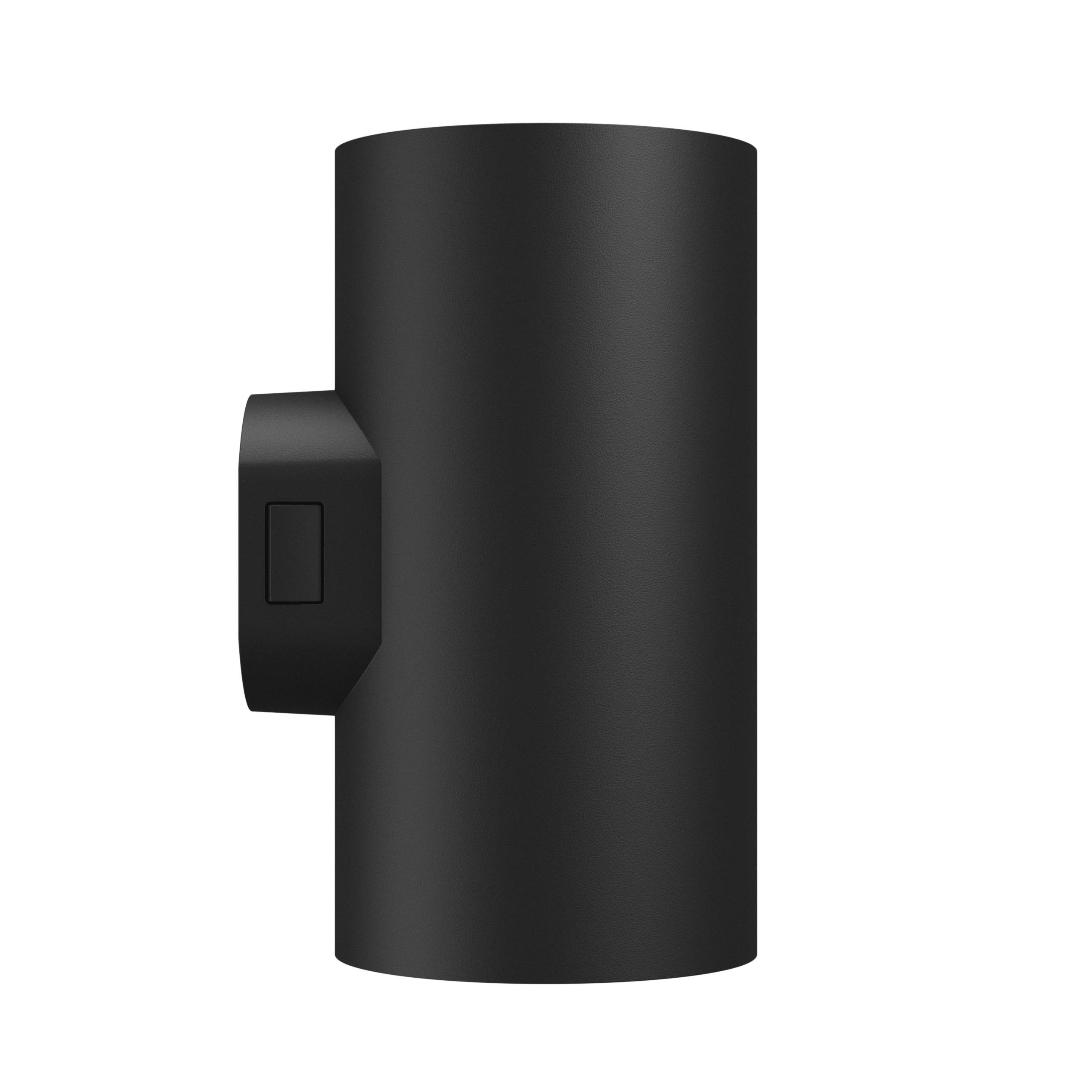 Spectrum LED Außenleuchte TORRE 18W 2000lm 30° IP54 Wandleuchte rund schwarz CCT 3000-6000K