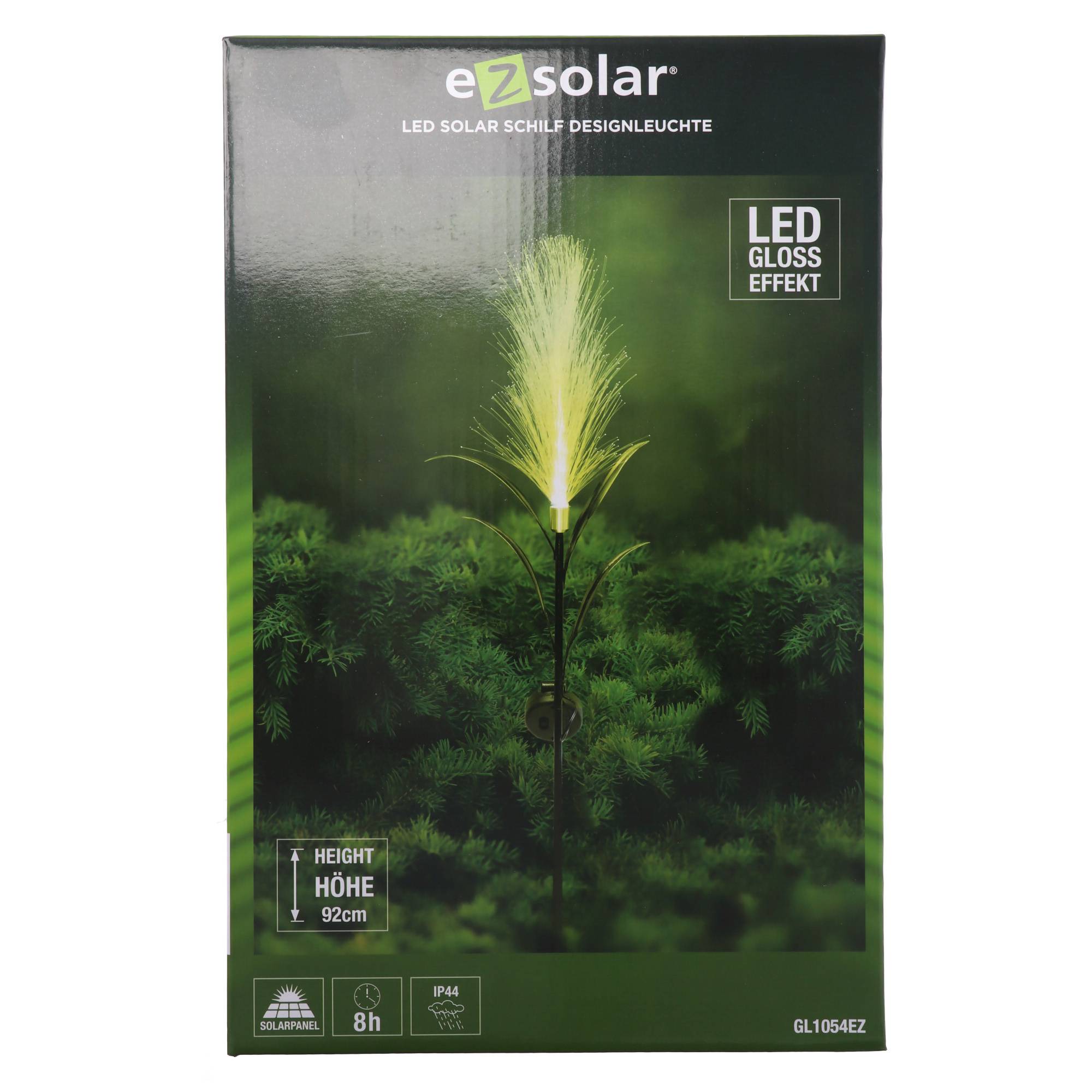 LED Solar Gartenlicht im Schilf Design ideal für Terrasse, Balkon und Garten