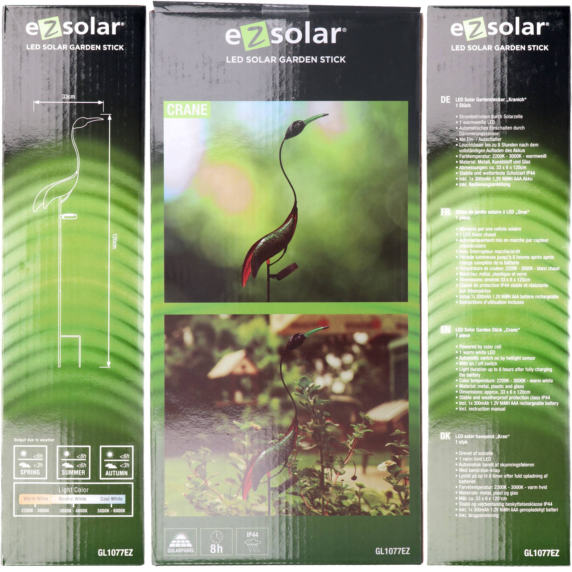 LED Gartenleuchte Kranich