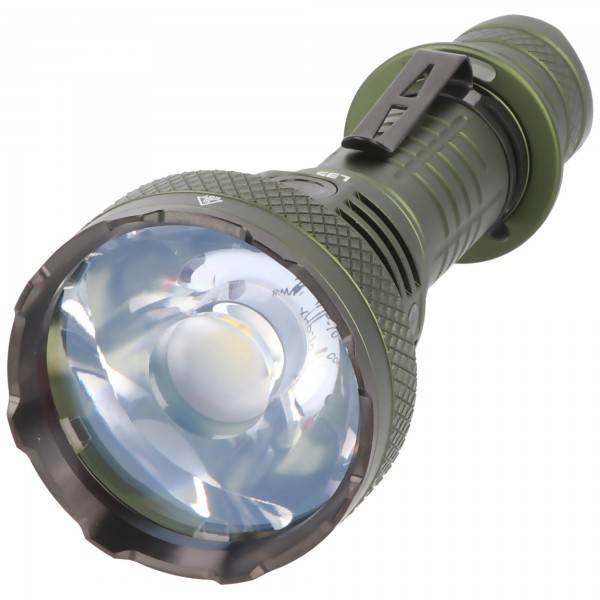 AceBeam L35 LED-Taschenlampe mit max. 5.000 Lumen und bis zu 480 Meter, grün, mit Akku