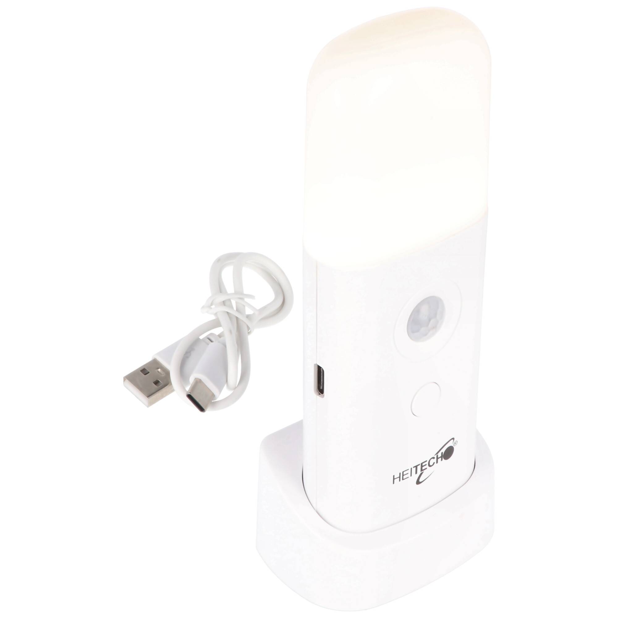 LED Orientierungsleuchte und Taschenlampe, 2-in-1 Funktion, aufladbare LED-Leuchte, mit Bewegungsmelder, aufladbar über