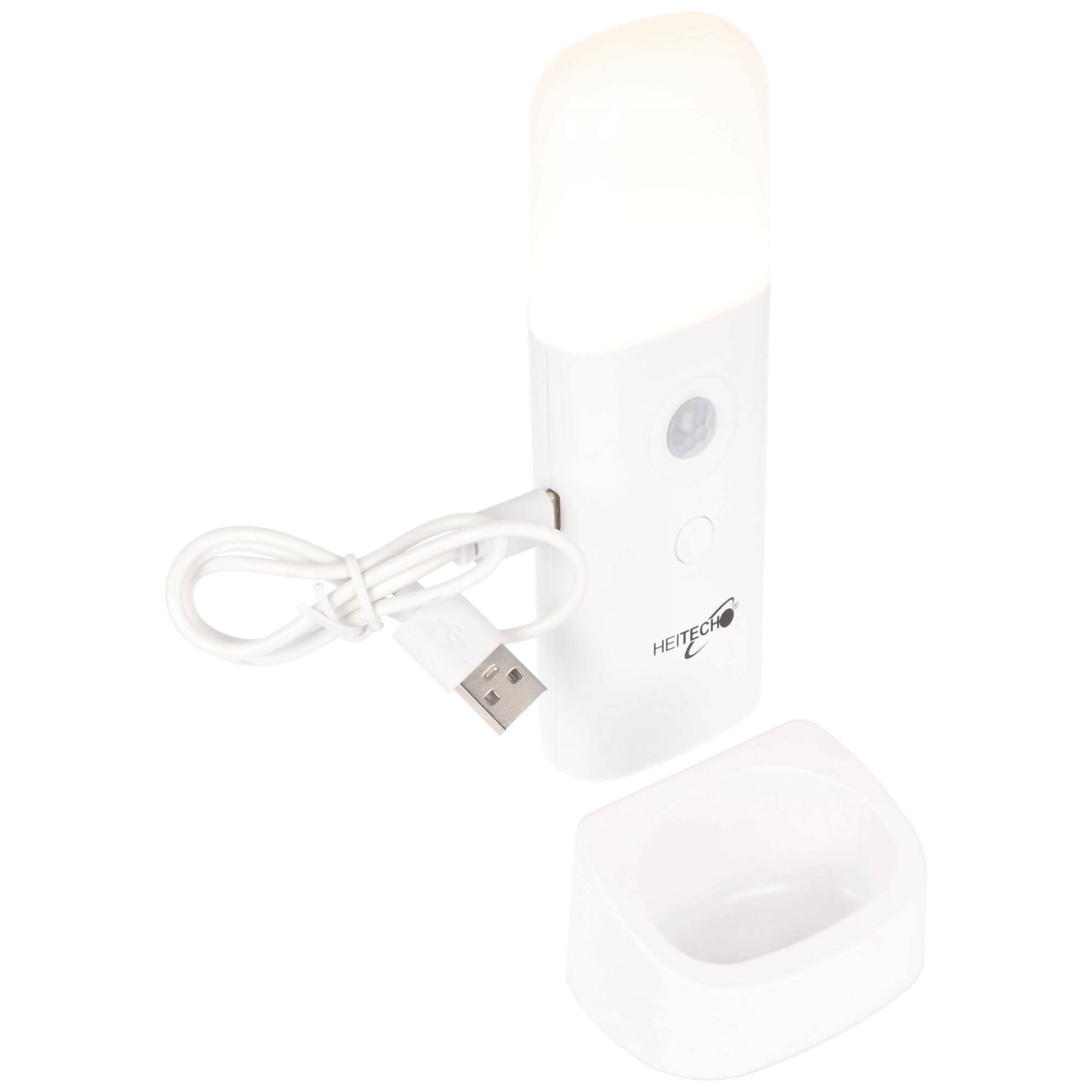 LED Orientierungsleuchte und Taschenlampe, 2-in-1 Funktion, aufladbare LED-Leuchte, mit Bewegungsmelder, aufladbar über