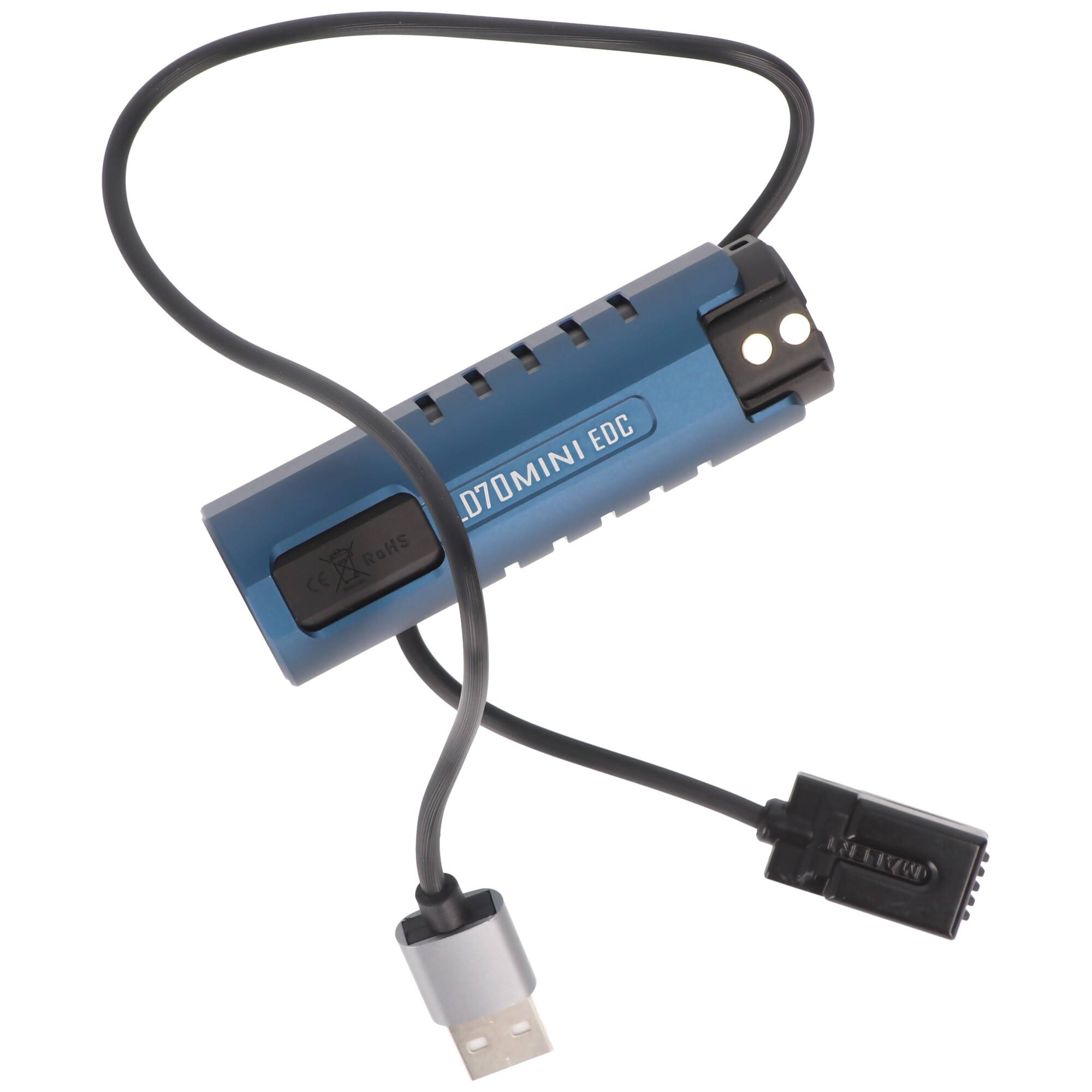 Imalent LD70 Mini EDC LED-Taschenlampe dunkelblau mit 4000 Lumen, Leuchtweite max. 203 Meter