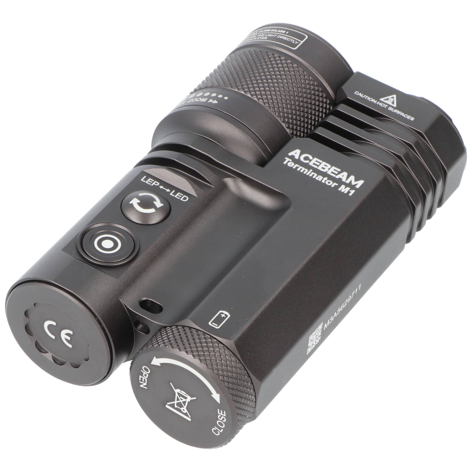 AceBeam Terminator M1 Dual LEP-Laser und LED-Taschenlampe, 2.300 Lumen, zoombarer Scheinwerferstrahl, 5.000K, Limited Ed