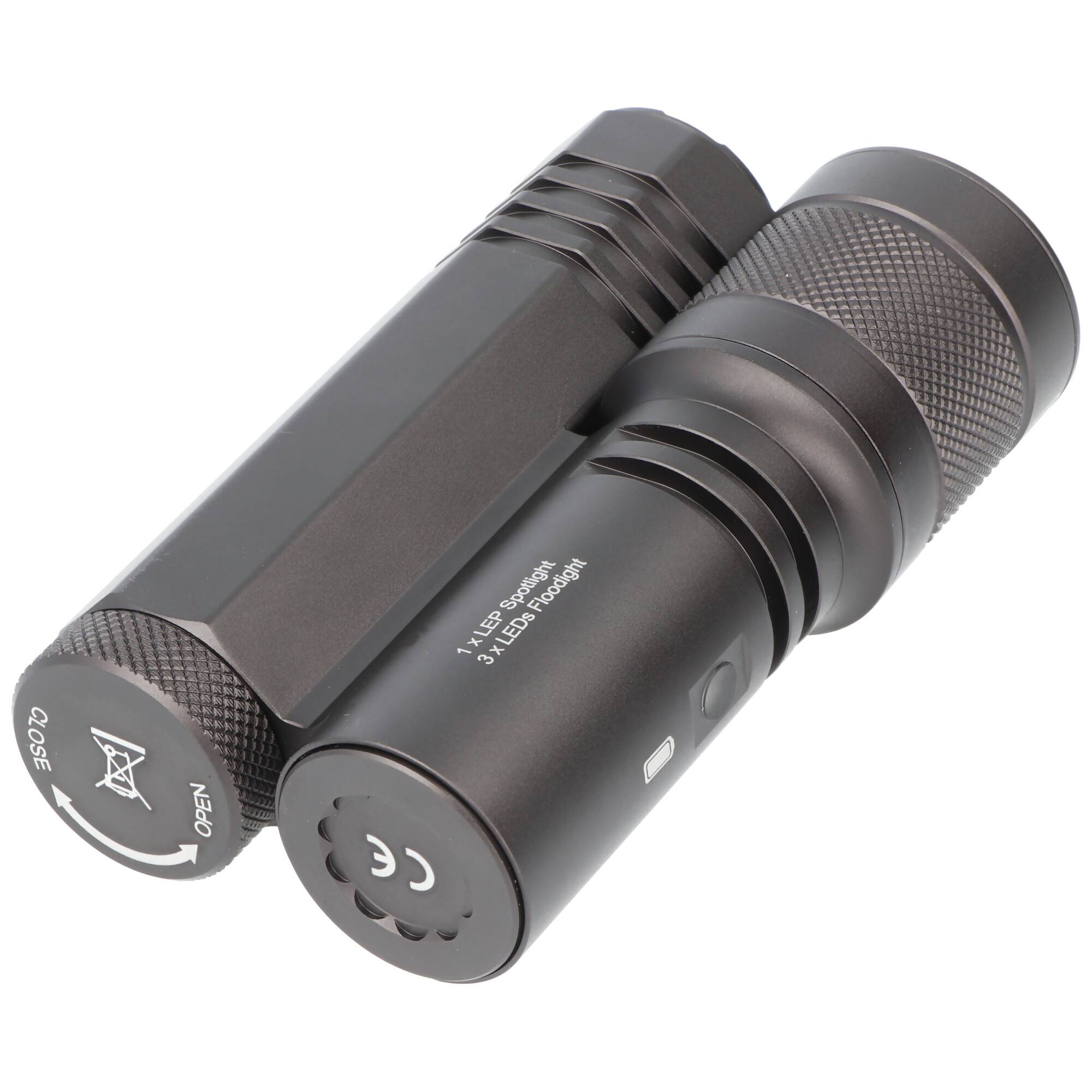 AceBeam Terminator M1 Dual LEP-Laser und LED-Taschenlampe, 2.300 Lumen, zoombarer Scheinwerferstrahl, 5.000K, Limited Ed