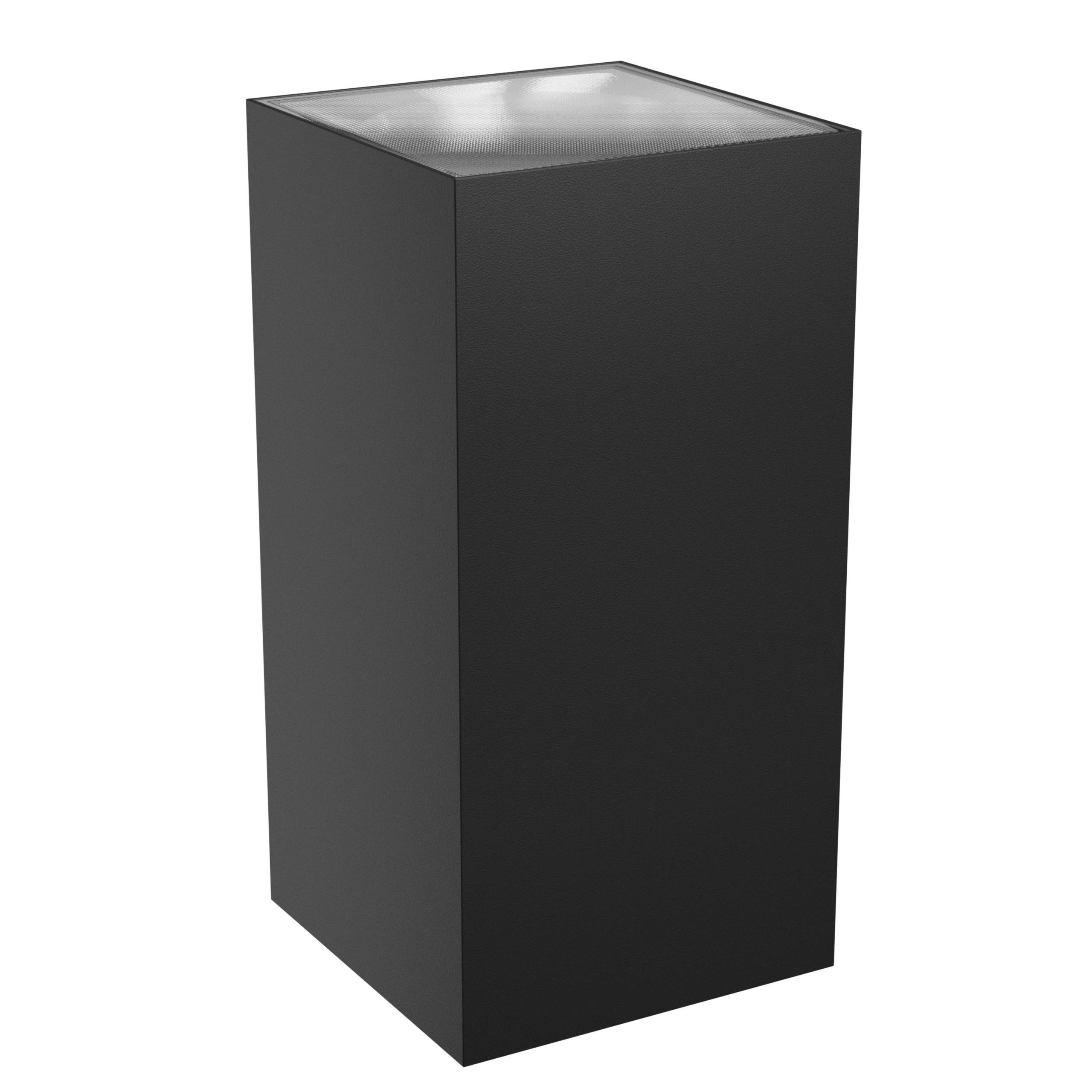 Spectrum LED Außenleuchte TORRE 18W 2000lm IP54 Wandleuchte eckig schwarz CCT 3000-6000K