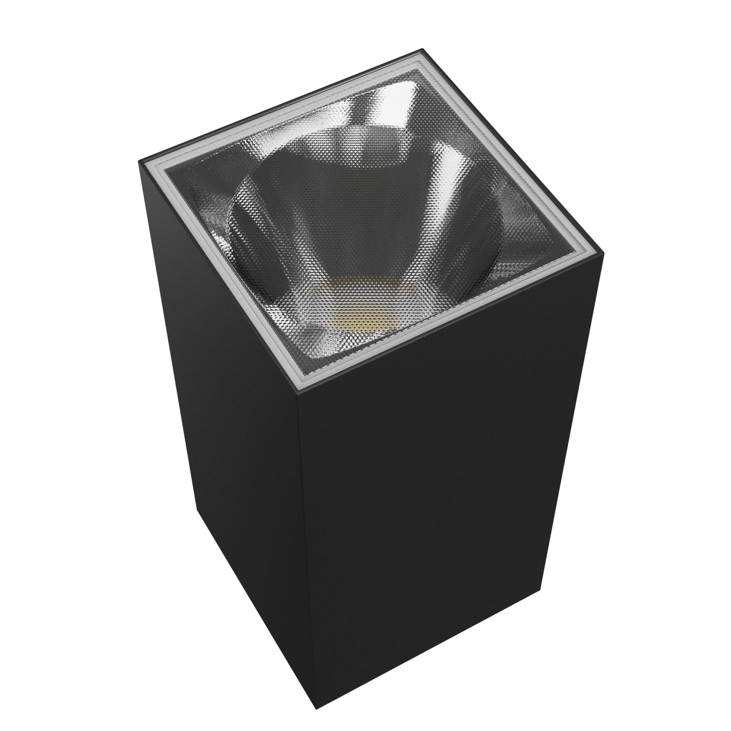 Spectrum LED Außenleuchte TORRE 18W 2000lm IP54 Wandleuchte eckig schwarz CCT 3000-6000K