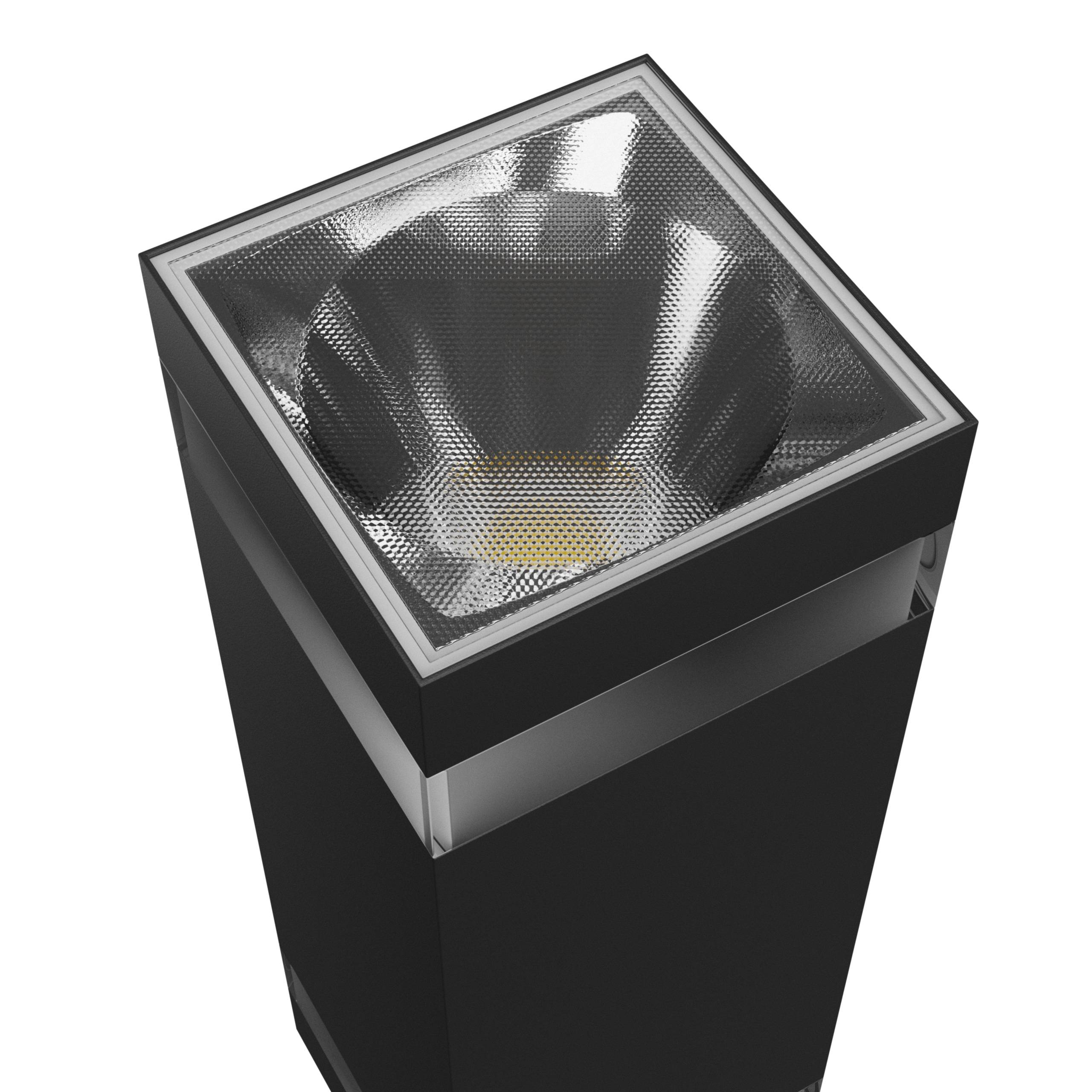 Spectrum LED Außenleuchte TORRE RING 18W 2000lm IP54 Wandleuchte eckig schwarz CCT 3000-6000K