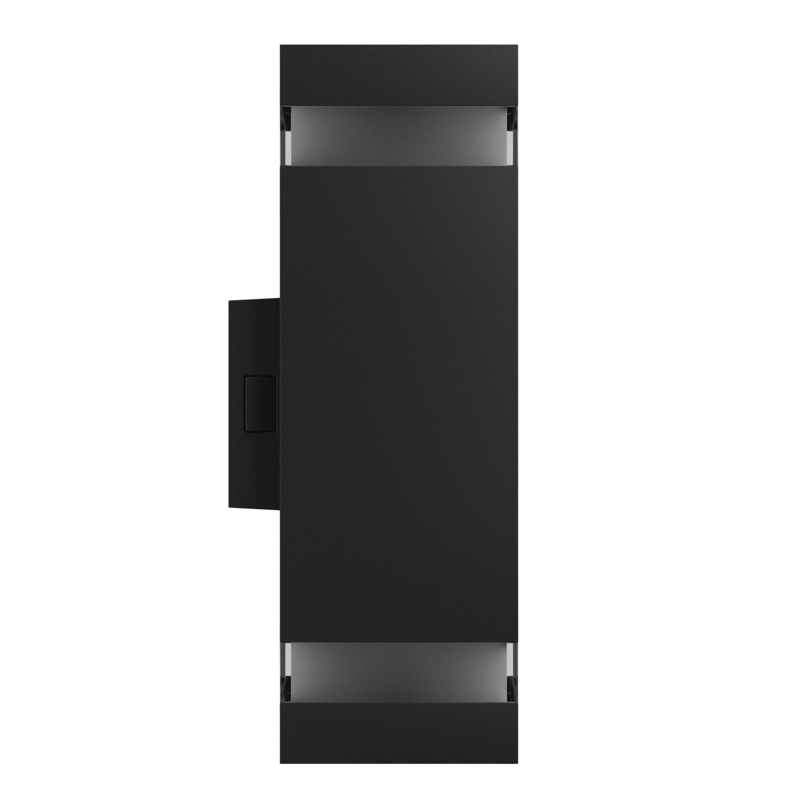 Spectrum LED Außenleuchte TORRE RING 18W 2000lm IP54 Wandleuchte eckig schwarz CCT 3000-6000K