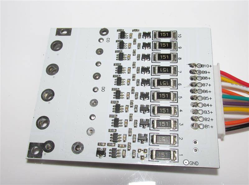BMS - 52 x 62 x 10mm - 36 Volt 10S / 40A
