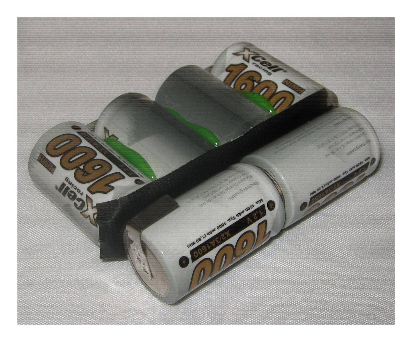 Akkupack - LOSI LOSB1212 - MINI PACK: EC2 - 7,2 Volt Ni-MH zum Selbsteinbau