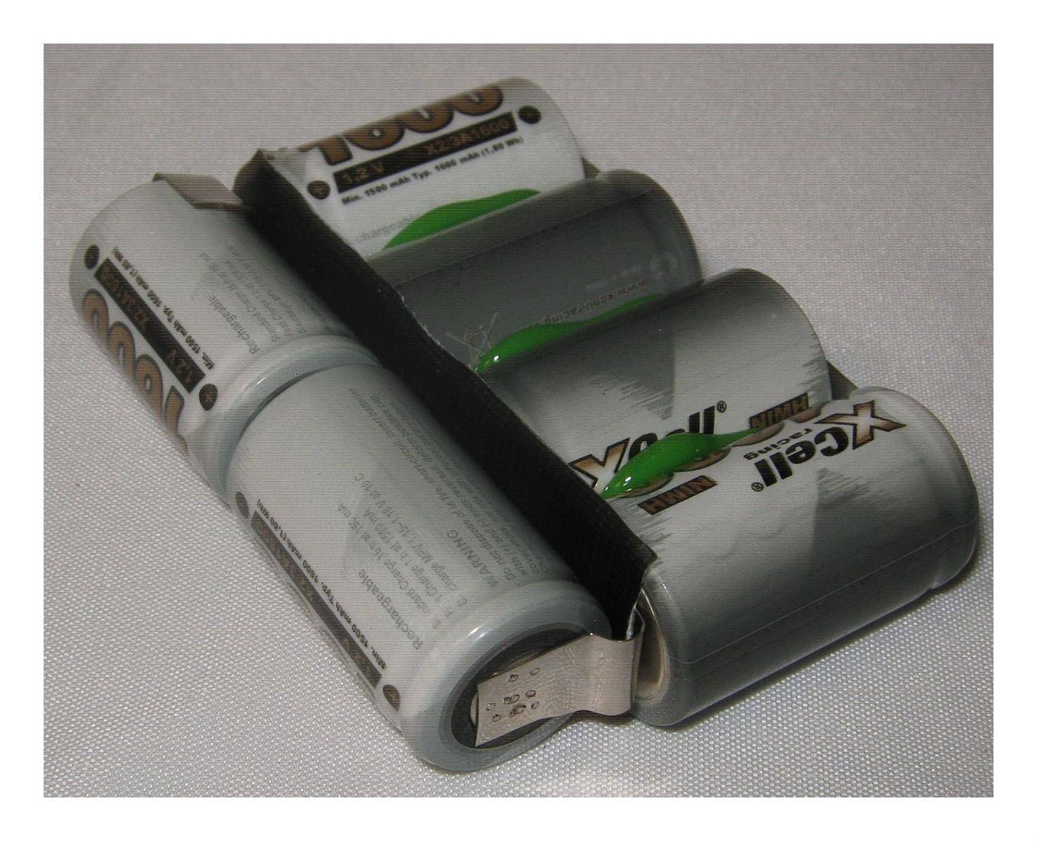 Akkupack - LOSI LOSB1212 - MINI PACK: EC2 - 7,2 Volt Ni-MH zum Selbsteinbau