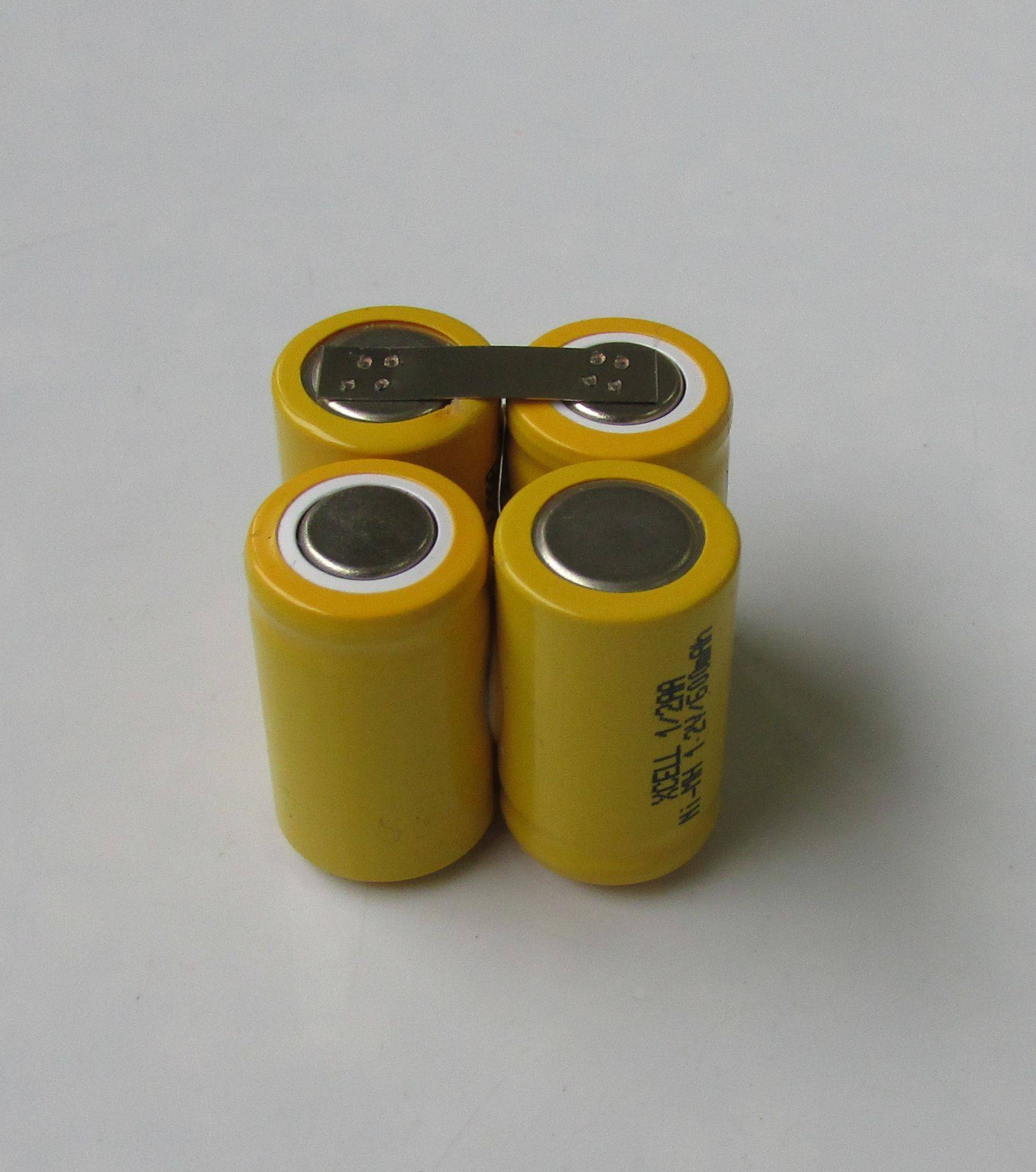 Akkupack für Dosierpipette - 1/2AA - 4,8 Volt 550mAh Ni-MH zum Selbsteinbau