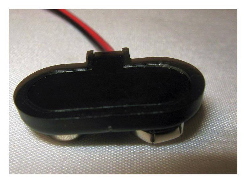Batterieclip für 9-V Blöcke, T-Form stabil