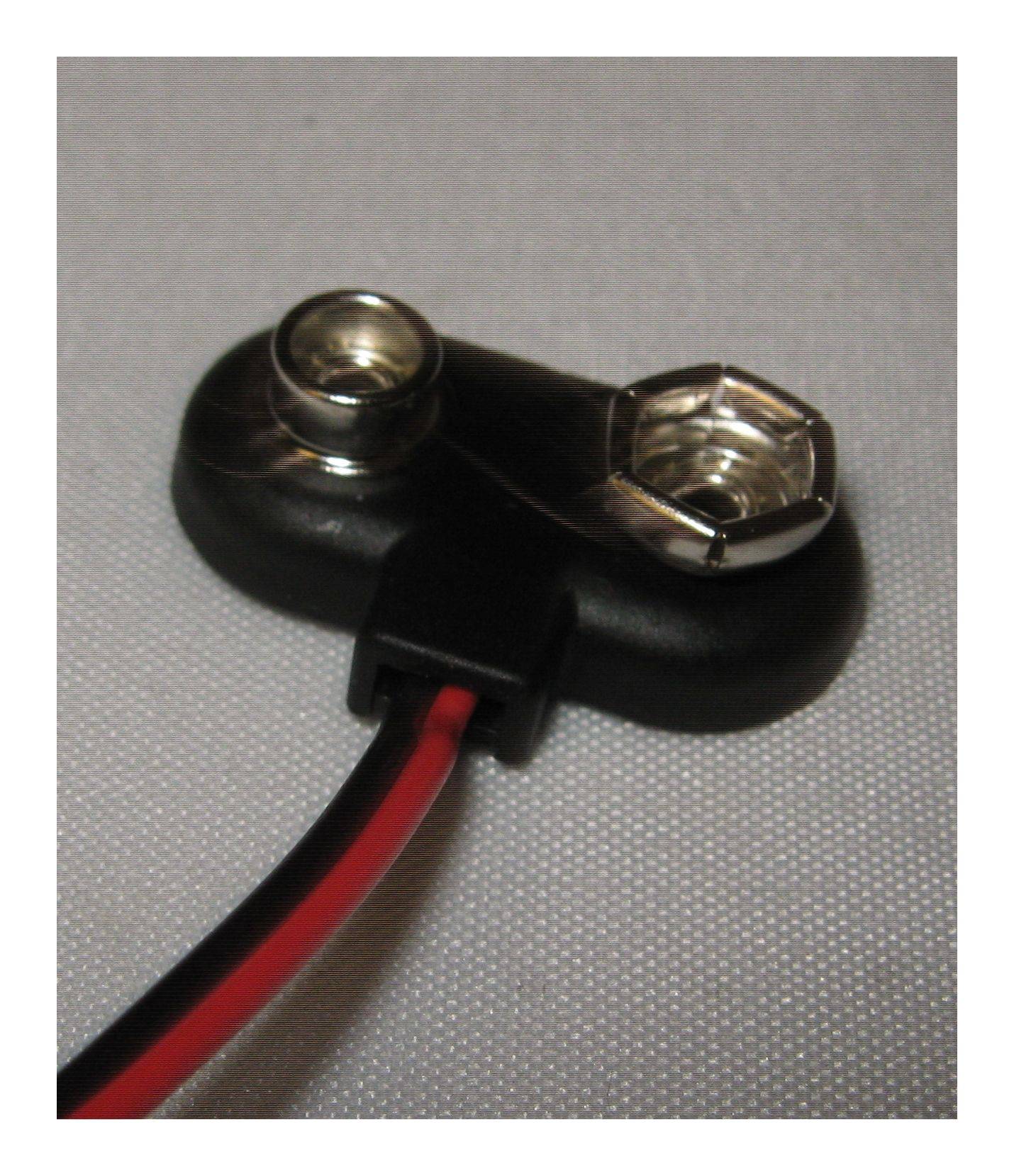 Batterieclip für 9-V Blöcke, T-Form stabil