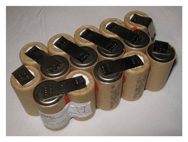 Akkupack für WAGNER W 180 NPP-3 / Toolson - 18 Volt zum Selbsteinbau 2000mAh / 36,00Wh - Ni-MH
