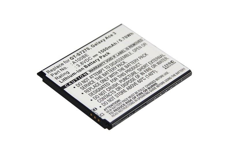 Ersatzakku - CS-SMS727XL - Samsung S7272 Galaxy Ace 3 - 3,7 Volt 1500mAh Li-Ion